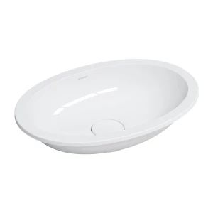 OMNIRES SHELL M+ umywalka podblatowa/wpuszczana w blat, 48 x 31 cm biały połysk SHELL480UPBP