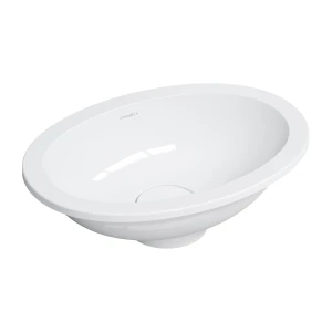 OMNIRES SHELL M+ umywalka podblatowa/wpuszczana w blat, 38 x 25 cm biały połysk SHELL380UPBP
