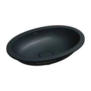 OMNIRES SHELL M+ umywalka podblatowa/wpuszczana w blat, 48 x 31 cm black lava mat SHELL480UPBLV