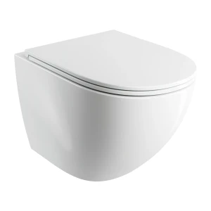 OMNIRES OTTAWA COMFORT miska toaletowa wisząca SILENT POWER™ z deską wolnoopadającą, 54 x 37 cm biały połysk OTTAWACSPMWBP