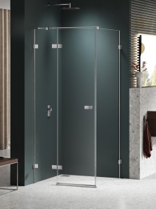 New Trendy AVEXA NICKEL BRUSHED kabina prysznicowa 110x100 cm lewa EXK-8492