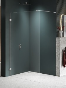 New Trendy AVEXA NICKEL BRUSHED Kabina Walk-in Grubość szkła 8 mm 160 cm EXK-8645