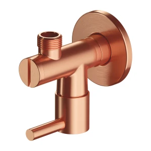 OMNIRES zawór kątowy 1/2" x 3/8" miedź szczotkowana 8857CPB