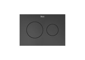 Roca Duplo S PS3 - przycisk podwójny Brushed Titanium Black A8902233NM