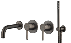 EMMEVI FILO ZESTAW WANNOWO-NATRYSKOWY PODTYNKOWY GUNMETAL FIL010ZWW.CNS