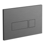Vado Individual Przycisk pneumatyczny WC, prostokątny Gunmetal szczotkowany IND-195-SQ-BGM