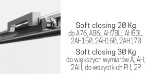 Novellini CLICK KIT SOFT CLOSING mechanizm cichego domyku do drzwi