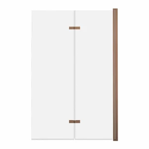 AD Naturalnie Parawan nawannowy 2-panelowy składany JEZIORAK 120 cm Miedź szczotkowana SPW-002-120MSZ