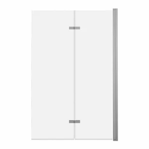 AD Naturalnie Parawan nawannowy 2-panelowy składany JEZIORAK 120 cm Nikiel szczotkowany SPW-002-120NSZ