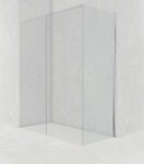 Novellini CLICK FH ŚCIANKA BOCZNA 75 cm DO DRZWI PRYSZNICOWYCH CLICK PH profil srebrny