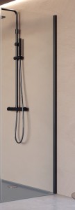 Novellini CLICK FH ŚCIANKA BOCZNA 70 cm DO DRZWI PRYSZNICOWYCH CLICK PH profil czarny mat