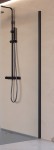 Novellini CLICK FH ŚCIANKA BOCZNA 90 cm DO DRZWI PRYSZNICOWYCH CLICK PH profil czarny mat