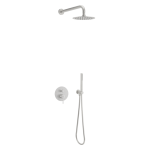 Excellent PI zestaw prysznicowo-wannowy podtynkowy podtynkowy z deszczownicą 25 cm, 3 funkcyjny, nikiel szczotkowany AREX.SET.1247NB