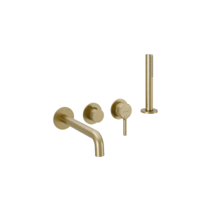 Excellent Delta Pi Zestaw prysznicowo-wannowy podtynkowy, 2 funkcyjny, Dry box, złoty szczotkowany AREX.1244.K.05GB