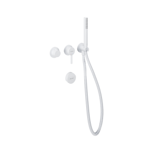 Excellent Delta Pi Zestaw prysznicowo-wannowy podtynkowy, 2 funkcyjny, syfon Hover, biały mat AREX.1244.K.07WH