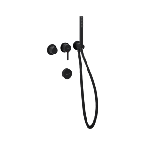 Excellent Delta Pi Zestaw prysznicowo-wannowy podtynkowy, 2 funkcyjny, syfon Hover, czarny mat AREX.1244.K.07BL