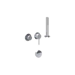 Excellent Pi Zestaw prysznicowo-wannowy podtynkowy, 2 funkcyjny, Dry box, syfon Hover, chrom AREX.1244.K.06CR