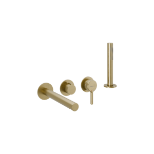 Excellent Pi Zestaw prysznicowo-wannowy podtynkowy , 2 funkcyjny, Dry box, złoty szczotkowany AREX.1244.K.04GB