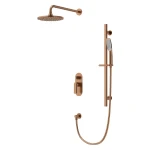 VEDO Aletta Rosso Kompletny system natryskowy podtynkowy IV deszczownica 25 cm SZCZOTKOWANA MIEDŹ VBA5224/25/SM