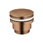 VEDO UNO Korek do umywalki typu klik-klak SZCZOTKOWANA MIEDŹ VSY4000/SM