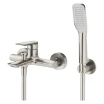 VEDO ALETTA Argento Bateria wannowa z zestawem natryskowym SZCZOTKOWANY NIKIEL VBA5006/S/SN