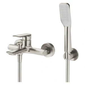 VEDO ALETTA Argento Bateria wannowa z zestawem natryskowym SZCZOTKOWANY NIKIEL VBA5006/S/SN