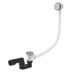 VEDO Przelew wannowy z korkiem typu klik-klak I CLICK SZCZOTKOWANY NIKIEL 266C/70/SN