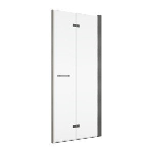 Ronal SOLINO DRZWI 70 cm prawe DRZWI DWUCZĘŚCIOWE SKŁADANE Gunmetal szczotkowany SOLF1D0702607