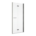 Ronal SOLINO DRZWI 75 cm prawe DRZWI DWUCZĘŚCIOWE SKŁADANE Gunmetal szczotkowany SOLF1D0752607