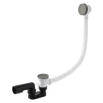 VEDO Click 1 Przelew wannowy z korkiem typu klik-klak 70cm grafit szczotkowany 266C/70/SG 