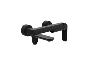 Clever 2.0 bateria wannowo-prysznicowa z ruchomą wylewką, czarny soft AREX.4106BS