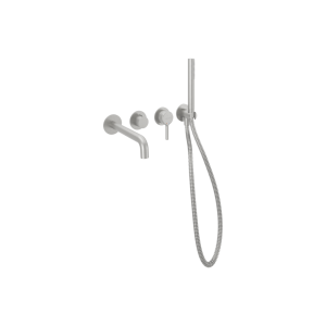 Excellent Delta Pi Zestaw prysznicowo-wannowy podtynkowy, 2 funkcyjny, nikiel szczotkowany AREX.1252.K.02NB