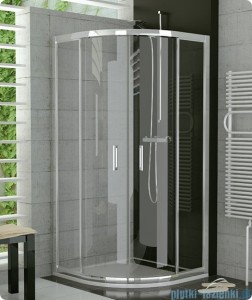 Ronal TOP-LINE  kabina półokrągła 90x90 cm profil połysk TOPR550905007