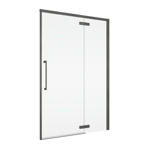 Ronal Oriana DRZWI 160 cm prawe JEDNOCZĘŚCIOWE ZE ŚCIANKĄ STAŁĄ W LINII gunmetal szczotkowany D36T13