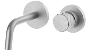 PAFFONI JO Bateria umywalkowa podtynkowa 175 mm STAL SZCZOTKOWANA JO006ST70