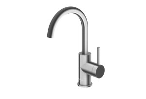 KOHLMAN Axel BRUSHED NICKEL bateria umywalkowa z obrotową wylewką QB150ABN