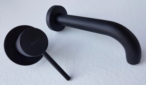 EMMEVI PIPER UMYWALKOWA PODTYNKOWA 250 mm CZARNY MAT 45055-25NO