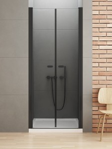 New Trendy NEW SOLEO BLACK drzwi prysznicowe dwuczęściowe 170 cm D-0250A