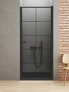 New Trendy NEW SOLEO BLACK drzwi prysznicowe 90 cm D-0277A