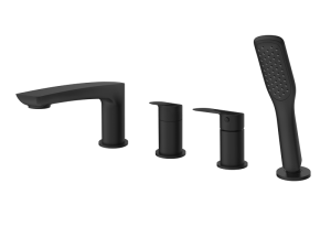 VEDO DESSO NERO Bateria wannowa 4-otworowa czarny mat Nr KAT: VBD4040/CZ