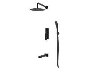 VEDO DESSO NERO System wannowo-natryskowy podtynkowy I czarny mat 30 cm Nr KAT: VBD4231/30/CZ