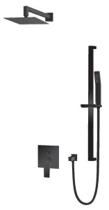 VEDO SETTE NERO System natryskowy podtynkowy IV czarny mat 25 cm Nr KAT: VBS7224/25/CZ