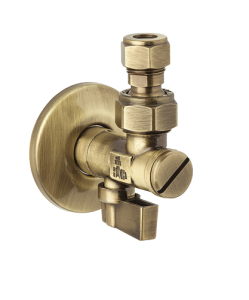 VEDO ZAWÓR KĄTOWY CLASSIC 1/2,3/8 BRĄZ ANTYCZNY 627