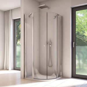 Sanswiss Ronal SOLINO kabina półokrągła 80x80 cm SOR5508005007