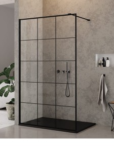 New Trendy NEW MODUS BLACK ścianka Walk-in 90 cm EXK-0104