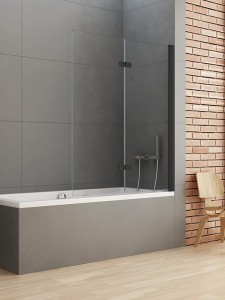 New Trendy NEW SOLEO BLACK parawan nawannowy 100 cm prawy składany P-0042