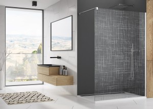 SANSWISS Ronal EASY STR4P Dekor 61 ścianka Walk-in 120 cm STR4P1205061