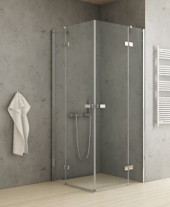 New Trendy REFLEXA  Kabina prysznicowa 100x100cm, drzwi uchylne podwójne EXK-1238/EXK-1243