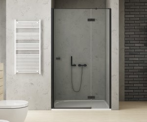 New Trendy Drzwi wnękowe REFLEXA BLACK 120x200 PRAWE EXK-1329