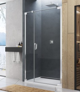 Sanswiss Ronal CADURA 80 cm drzwi prawe wahadłowe jednoczęściowe ze ścianką stałą w linii CA31CD0805007